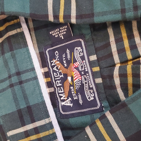 NWT American Living Mens Plaid Longsleeve - Picture 4 of 7